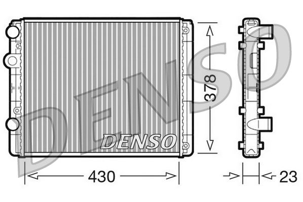 Radiator, engine cooling VOLKSWAGEN Polo IV / V / Lup