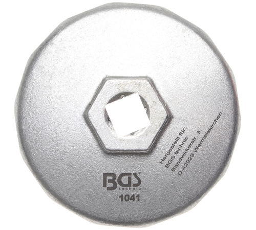 Oilfilter Spanner End Cap Oil Filter Wrench Aluminium Diecast, 74 mm