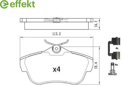 Brake Pad Set, disc brake PSA