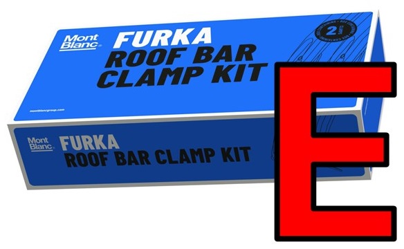 Mounting Set, roof rack Furka E (2tk)
