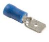 Terminal, electric universal parts plaatpistik 6.3x0.8mm sinine