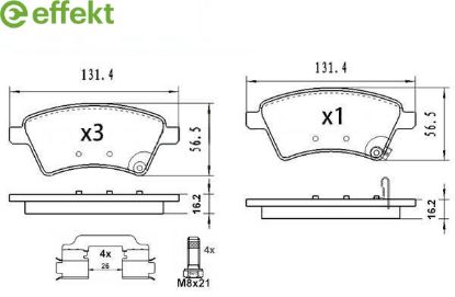 Brake Pad Set, disc brake Suzuki