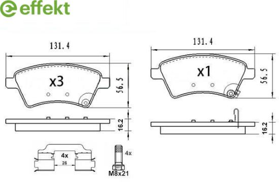 Brake Pad Set, disc brake Suzuki