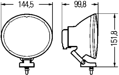 Spotlight Set Comet FF 200 Xenon 12V