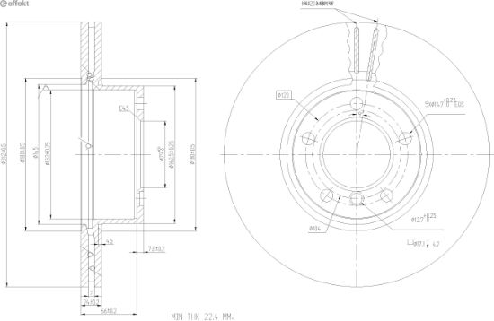 Brake Disc BMW - 34 11 6 774 875