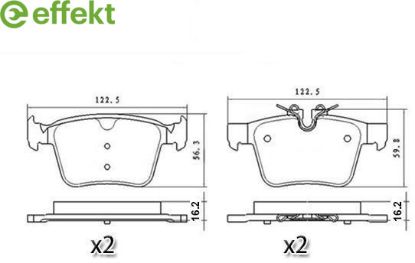 Brake Pad Set, disc brake VOLVO - 31445622