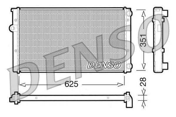 Radiator, engine cooling VOLKSWAGEN Golf III / Vento