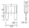 Fuse 7,5A 32V 50tk