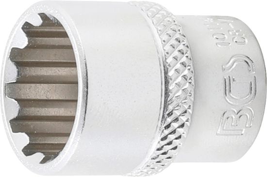 Socket Wrench Insert 1/4" Socket "Gear Lock", 14 mm