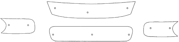 Trim/Protection Strip, radiator grille Skoda Roomster 2007-2010
