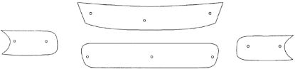 Trim/Protection Strip, radiator grille Skoda Roomster 2007-2010