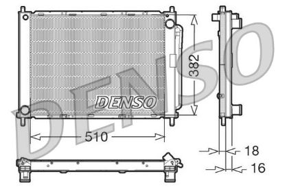 Radiator, engine cooling RENAULT Clio III / Modus