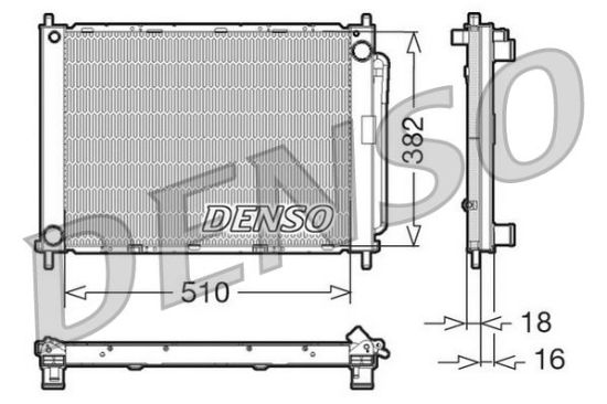 Radiator, engine cooling RENAULT Clio III / Modus