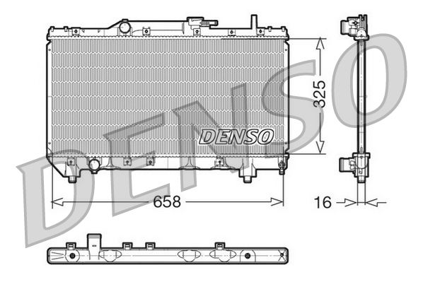 Radiator, engine cooling TOYOTA Carina E 1.6i 16V / 1