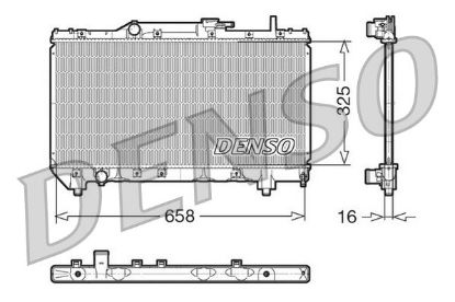 Radiator, engine cooling TOYOTA Carina E 1.6i 16V / 1