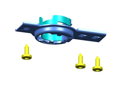 Hull fitting, silencer summuti toru läbiviik,kinnitus 22mm