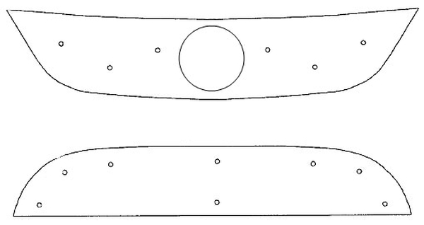 Trim/Protection Strip, radiator grille VW Tiguan Track&Field 08-10