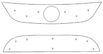 Trim/Protection Strip, radiator grille VW Tiguan Track&Field 08-10