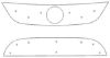 Trim/Protection Strip, radiator grille VW Tiguan Track&Field 08-10