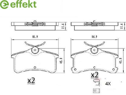 Brake Pad Set, disc brake Toyota