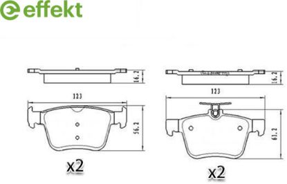 Brake Pad Set, disc brake VAG - 8V0 698 451A