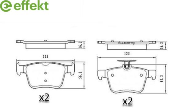 Brake Pad Set, disc brake VAG - 8V0 698 451A