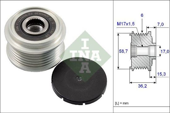 Alternator Freewheel Clutch FORD - R1 M5 T1030 0BD
