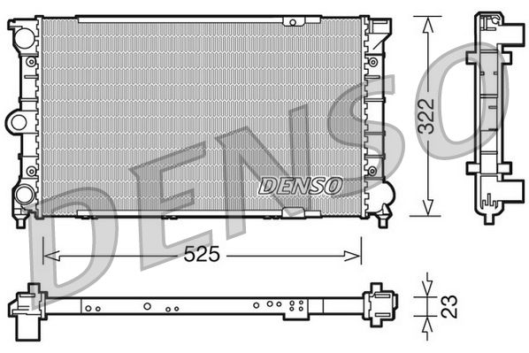 Radiator, engine cooling VOLKSWAGEN Polo II / Derby I