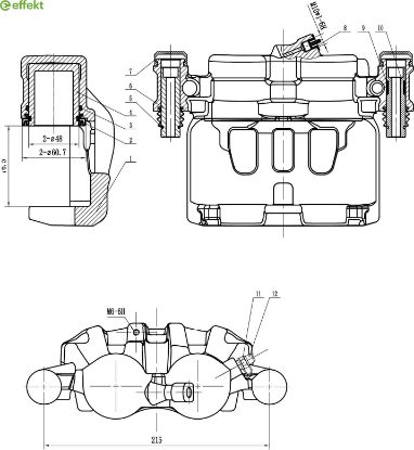 Brake Caliper Mercedes-Benz - 447 420 00 83