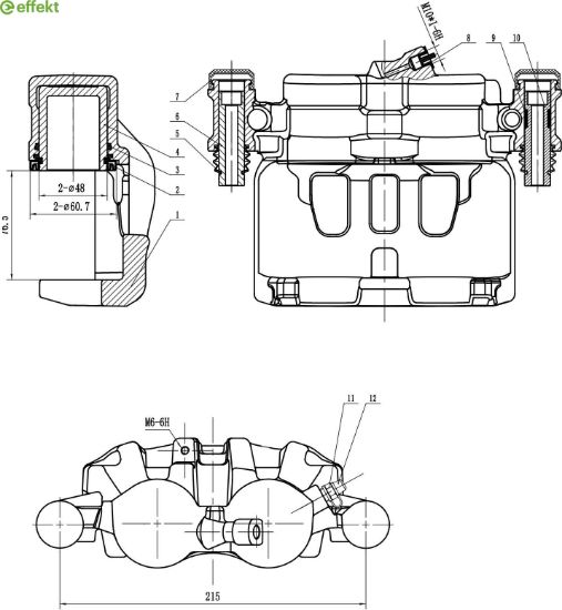 Brake Caliper Mercedes-Benz - 447 420 00 83
