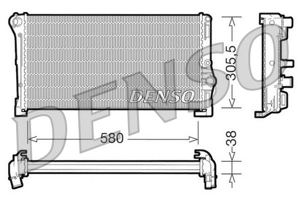 Radiator, engine cooling LANCIA Ypsilon 1.3 MJET 16V