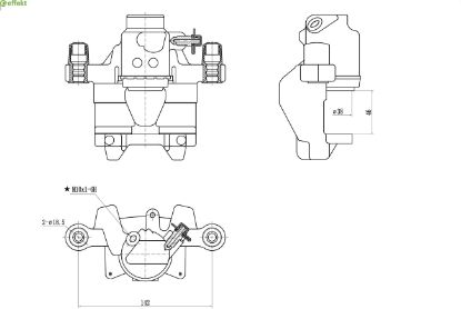 Brake Caliper Mercedes-Benz - 204 423 15 81 Brake Caliper Mercedes-Benz - 204 423 15 81