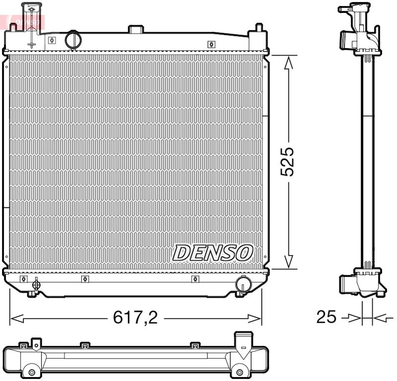 Radiator, engine cooling TOYOTA 1640030240 / 1640030110
