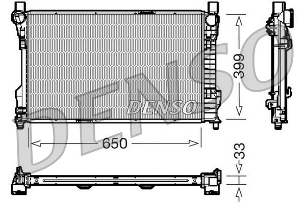 Radiator, engine cooling MERCEDES C270 CDi A/C (W 203