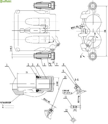 Brake Caliper MERCEDES-BENZ - 003 420 86 83