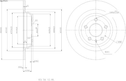 Brake Disc FORD - 5 322 977