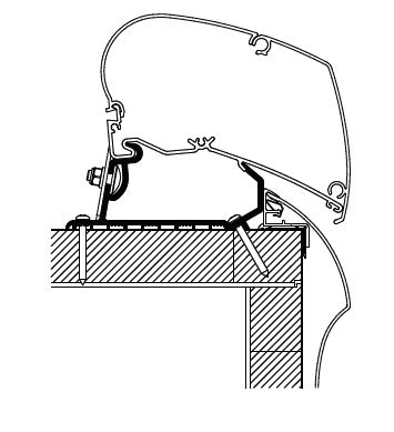 Mounting Set, roof rack Hobby Optima Deluxe/Premium LED