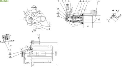 Brake Caliper VAG - 8E0 615 424B