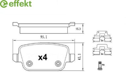 Brake Pad Set, disc brake FORD - 1 439 867
