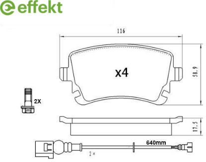 Brake Pad Set, disc brake VAG - 4E0 698 451