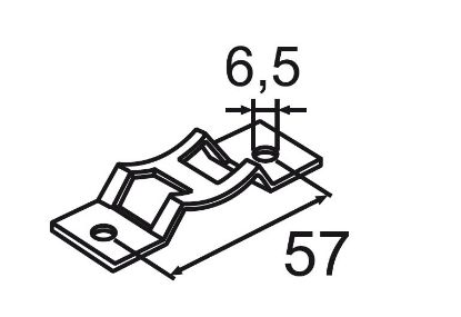 Bracket, exhaust pipe Õhutorule 10tk