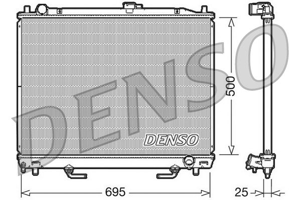Radiator, engine cooling MITSUBISHI Pajero Aut. 00/03
