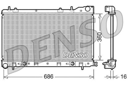Radiator, engine cooling SUBARU Forester 2.0i Turbo 0