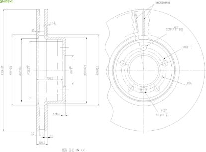 Brake Disc BMW - 34 11 6 753 221