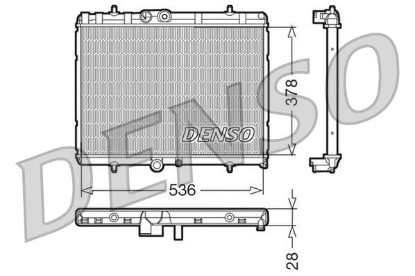 Radiator, engine cooling PEUGEOT 307 / CITROEN C4 Cou