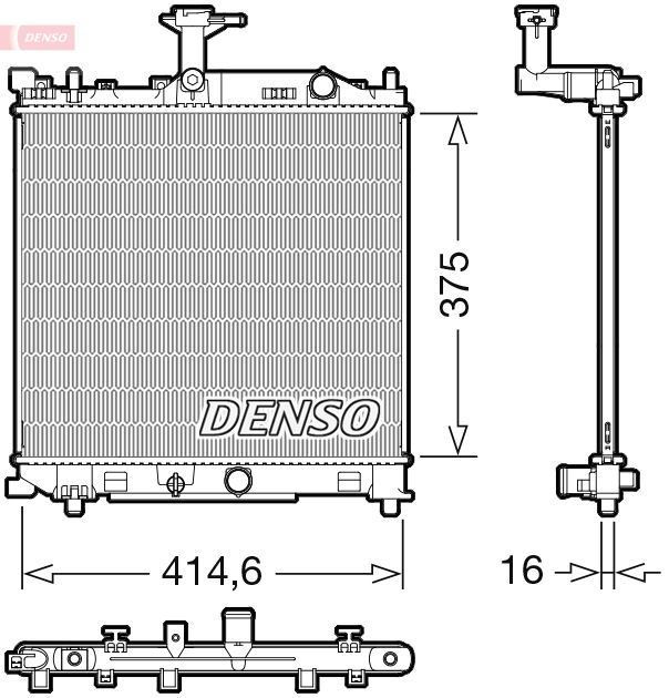 Radiator, engine cooling SUZUKI 1770084MA0000 / 1770084MA0
