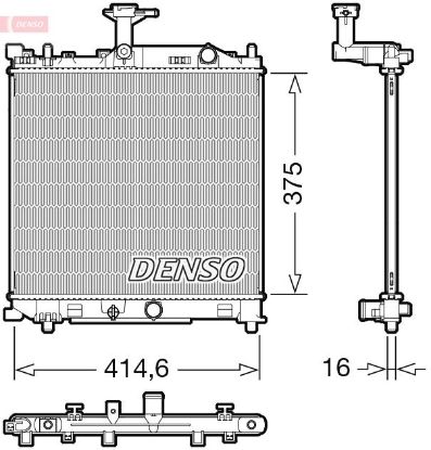 Radiator, engine cooling SUZUKI 1770084MA0000 / 1770084MA0