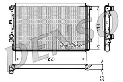 Radiator, engine cooling VAG - 5K0 121 253D