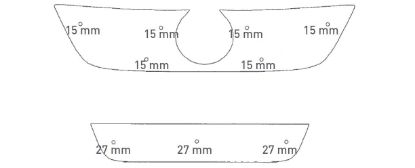 Trim/Protection Strip, radiator grille VW Passat R-Design 05-10