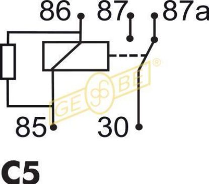 Relay, main current Minirelee 12V 30/40A Vahetuv Seelikuga